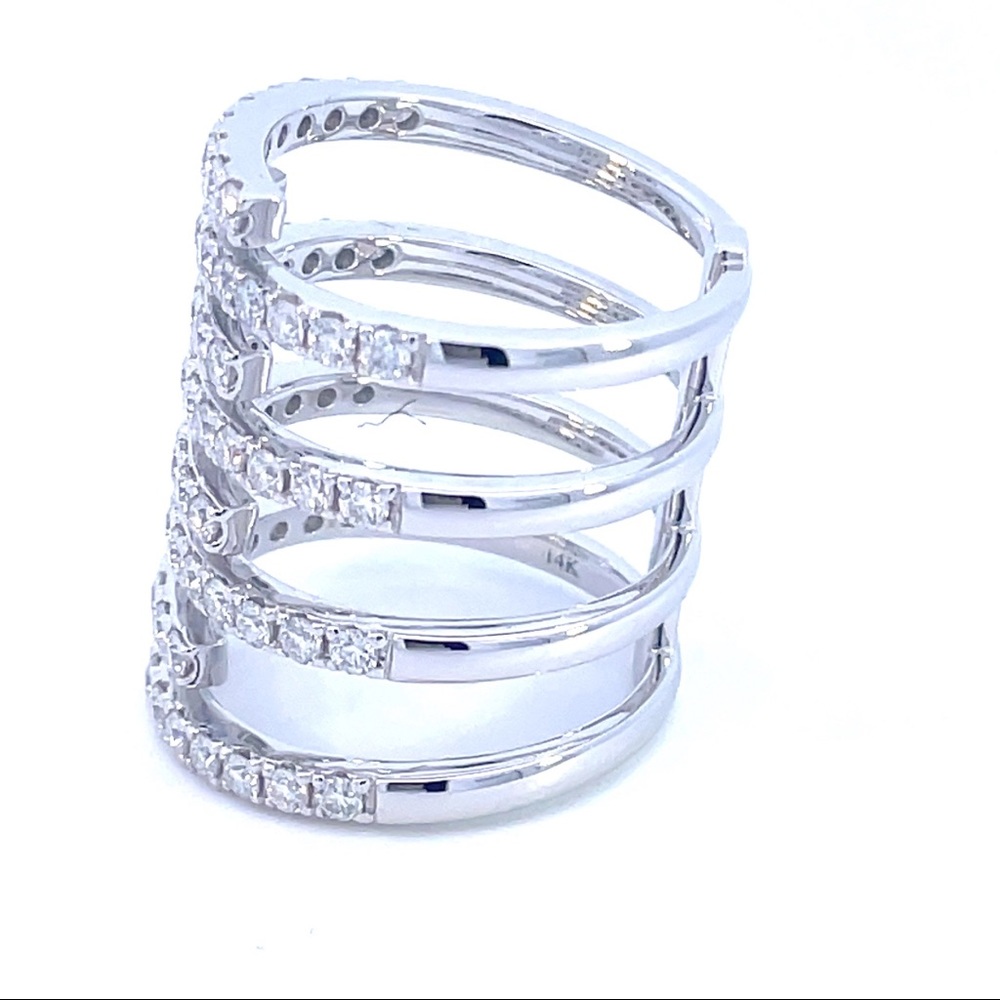 14k White Gold Embrace Ring - Picture 4 of 10